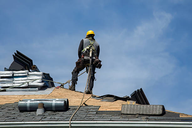 Professional Gutter Installation technician working in Kissimmee, FL